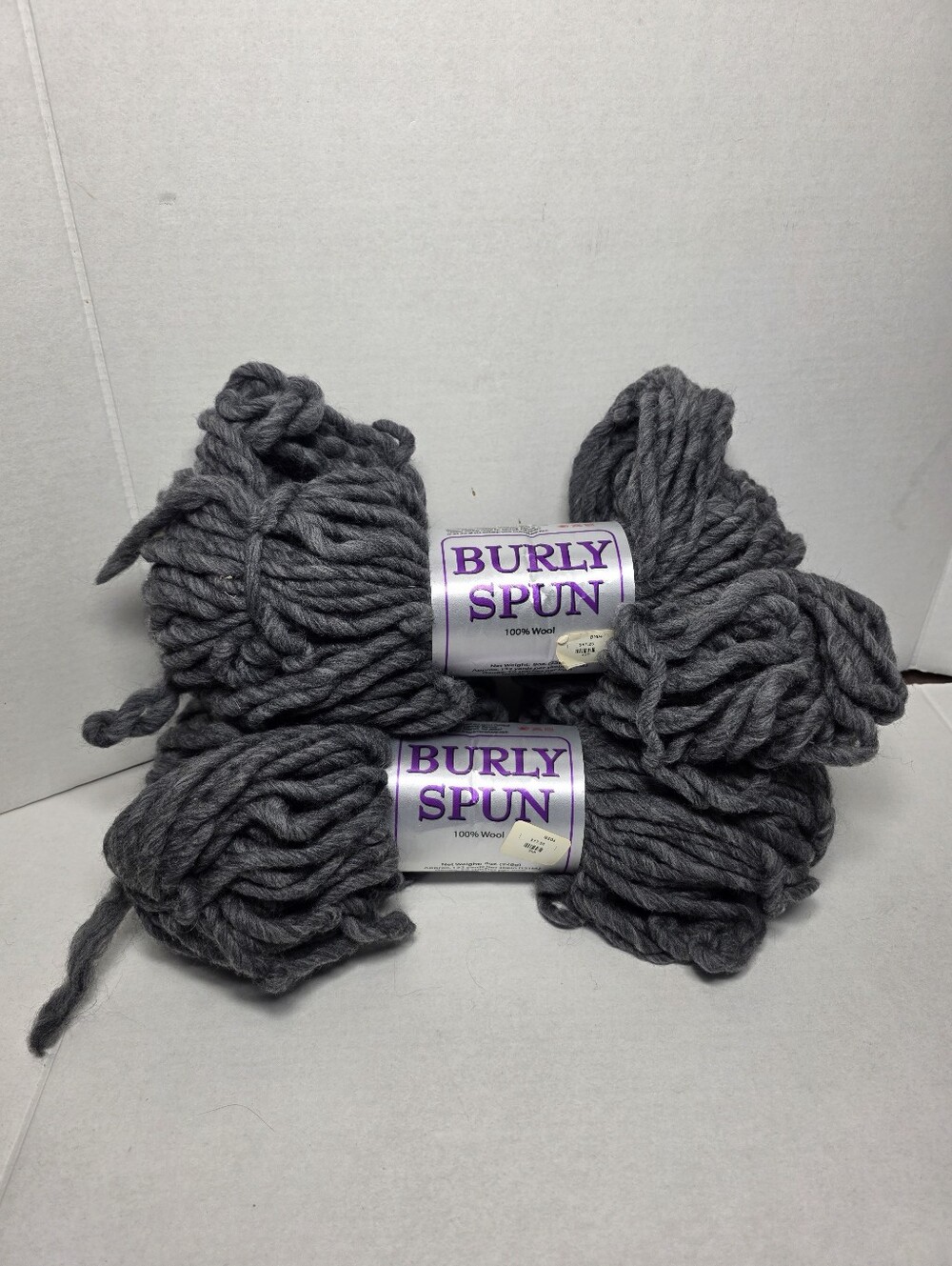 New Burly Spun 100% Wool Brown Sheep Company BS-04 Charcoal Heather